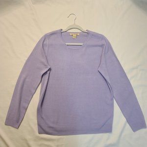 AVA Paige, Purple Sweater, Large